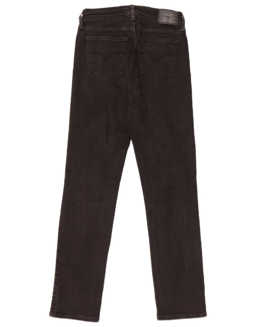 Levi's Dame 712 Slim Jeans W27 L30 Sort Bomuld
