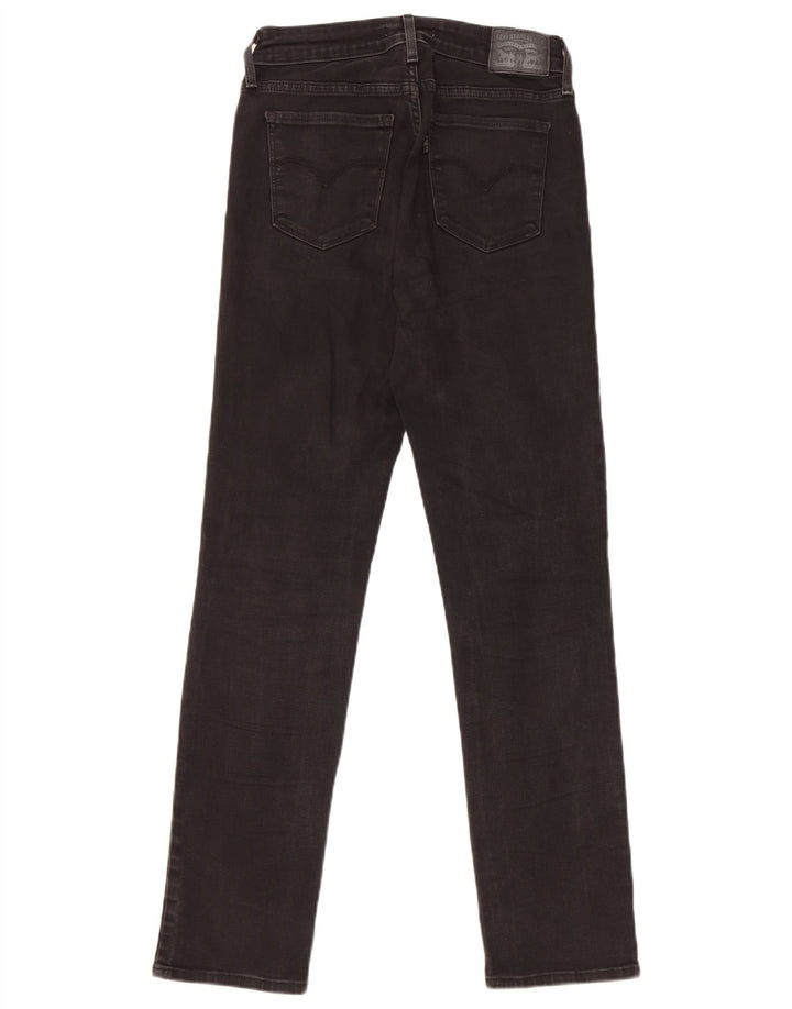 Levi's Dame 712 Slim Jeans W27 L30 Sort Bomuld