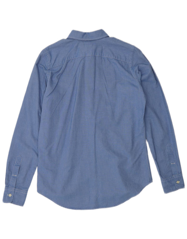 Ralph Lauren Dame Slim Fit skjorte US 6 Medium Blue Cotton