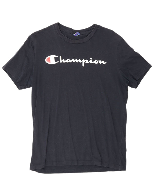 Champion Herre grafisk T-shirt Top Medium Navy Blue