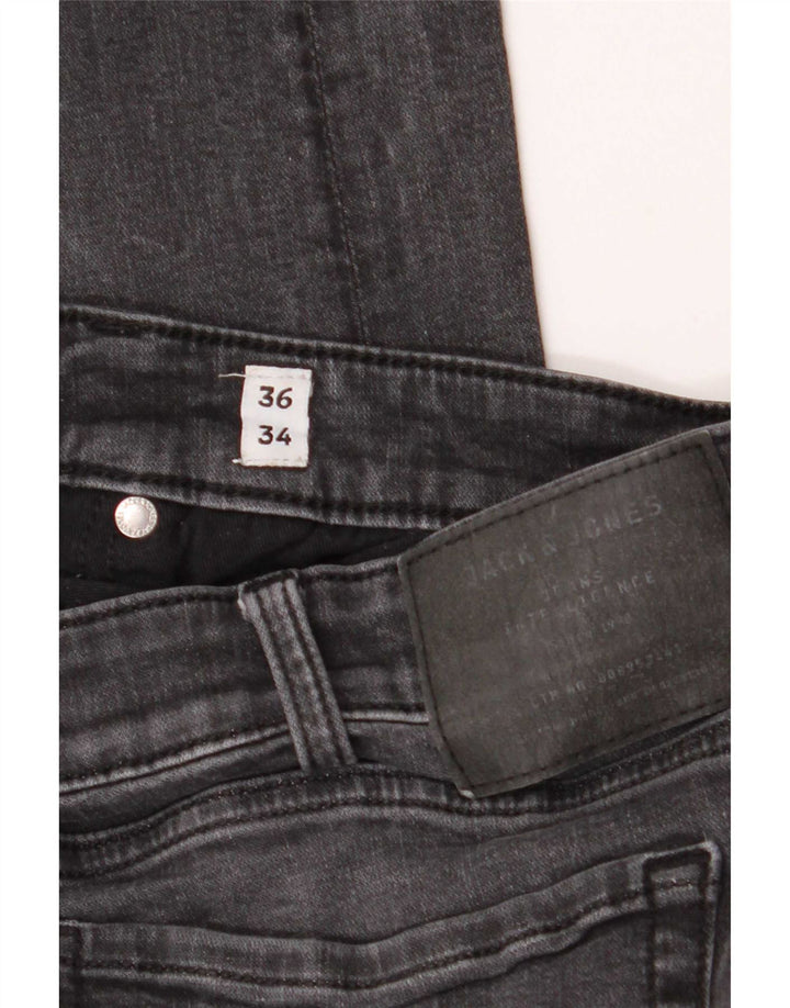 Jack & Jones Herre Slim Jeans W36 L34 Grå Bomuld