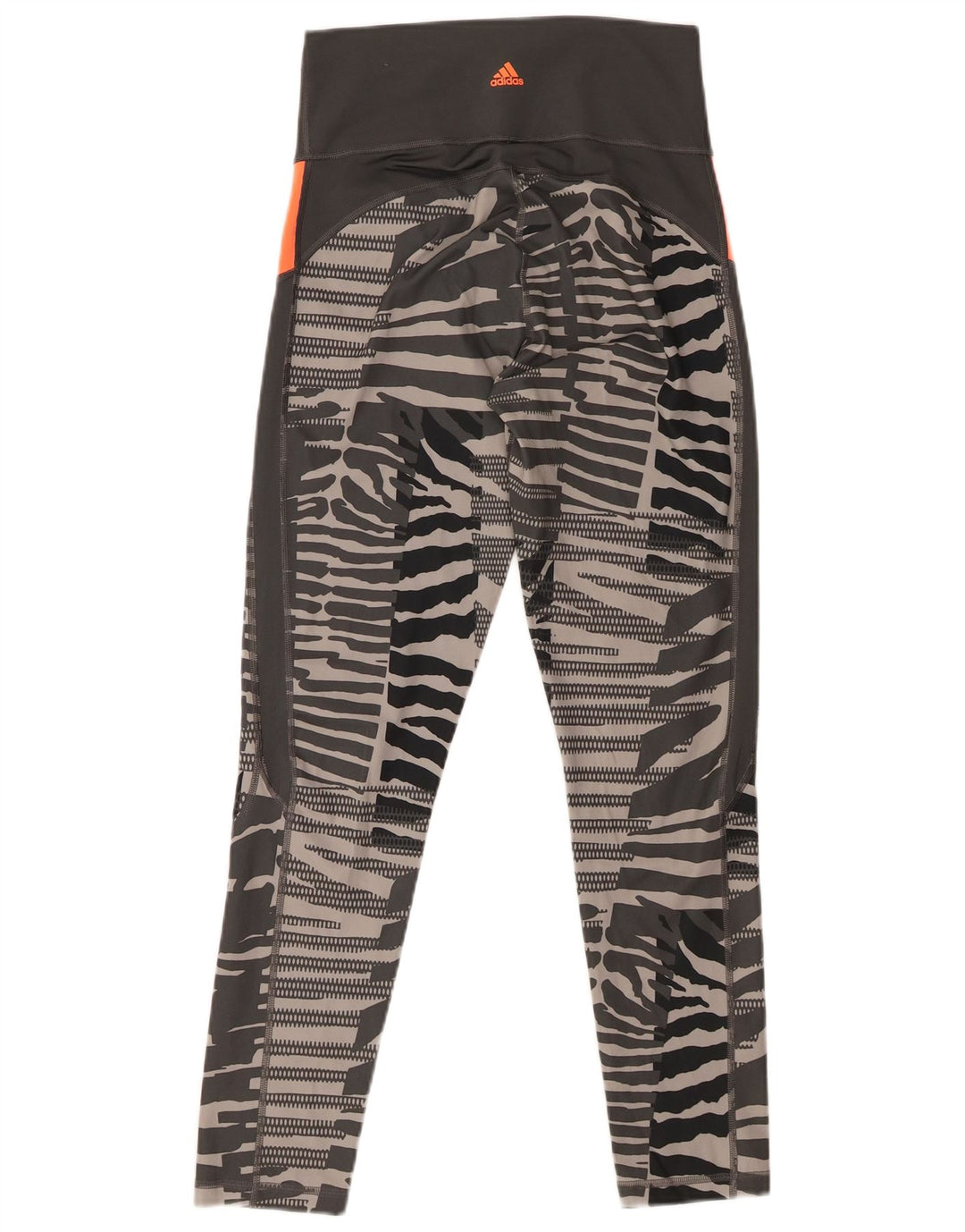 Adidas Womens Climalite Leggings UK 12 Medium Grey Animal Print