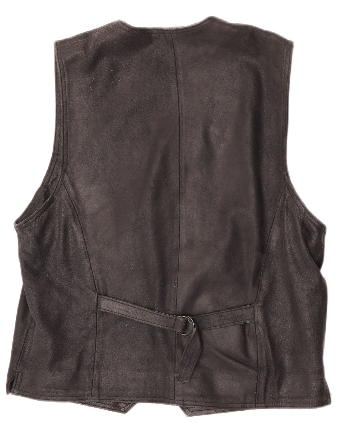 Vintage herre ruskind vest IT 48 medium sort læder