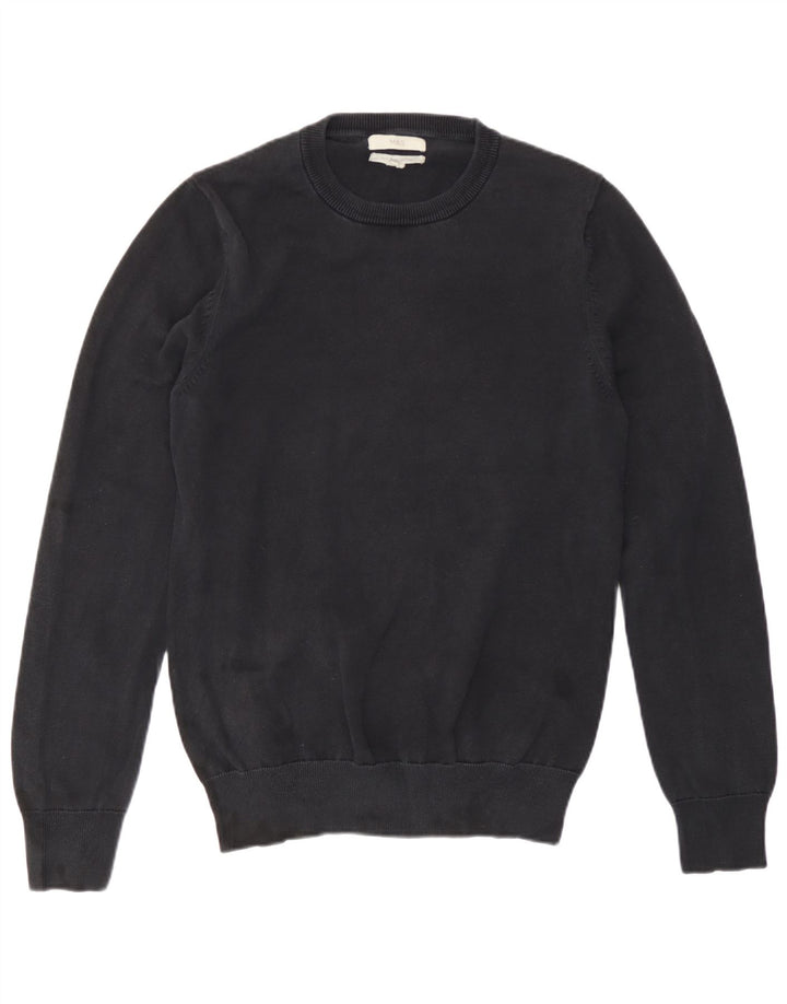 Marks & Spencer Herre sweater med rund hals, lille marineblå bomuld
