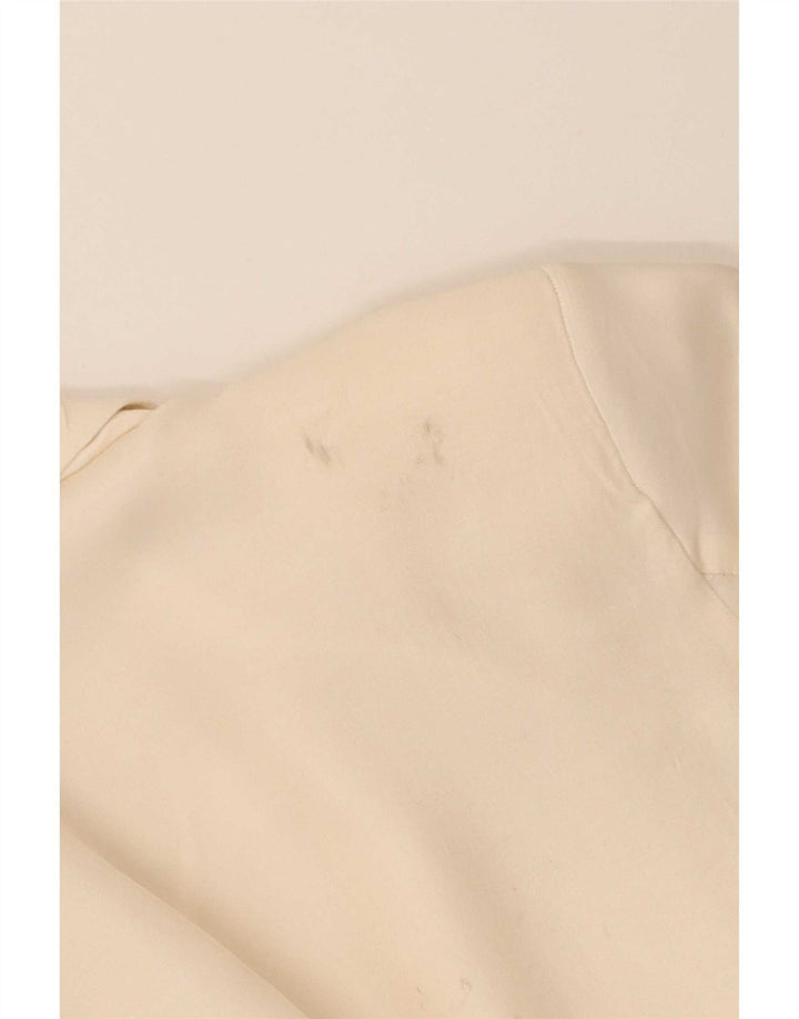 Zara Dame Overfrakke UK 6 XS Off White Viscose