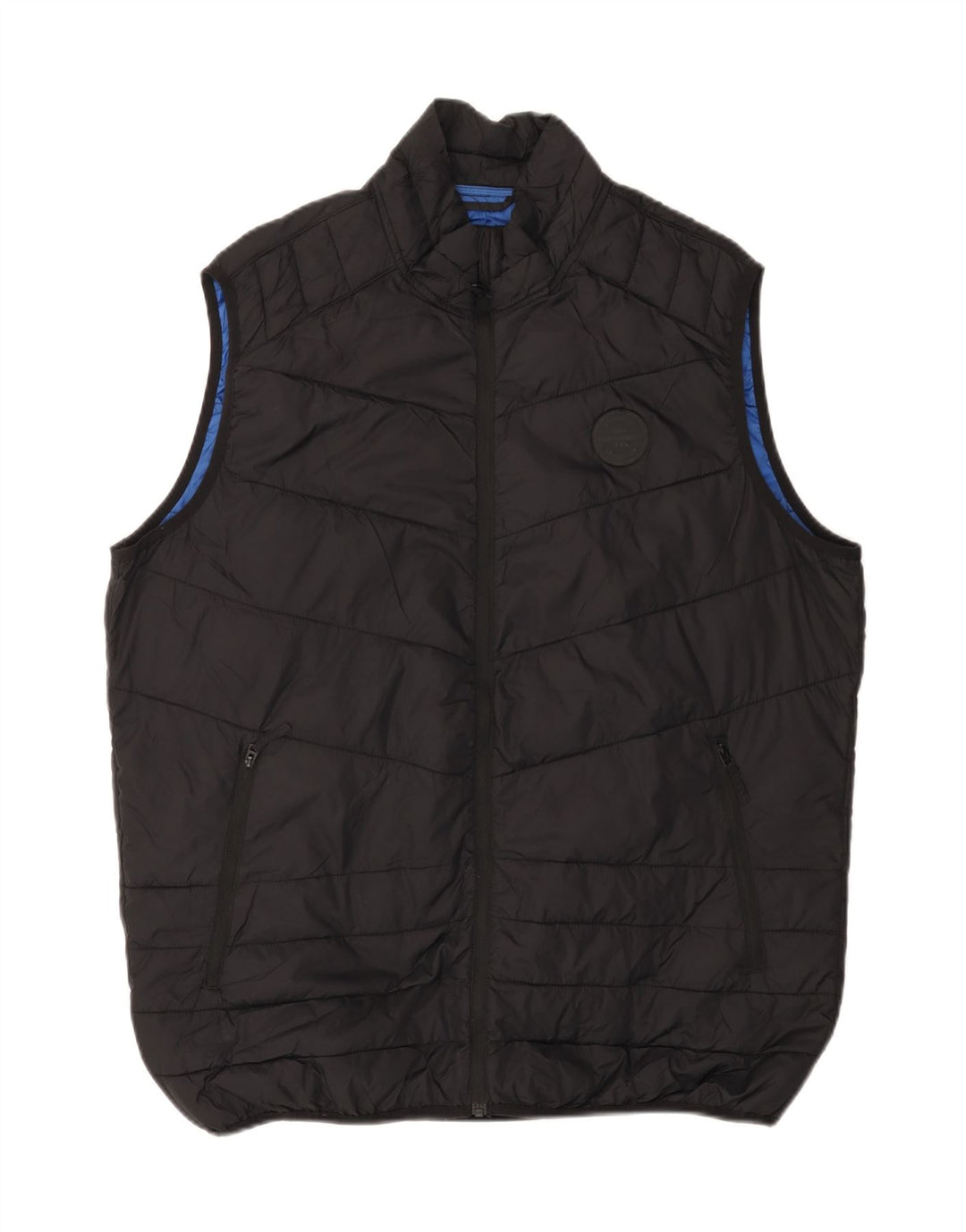 JACK & JONES Herre Polstret Gilet UK 42 XL Sort