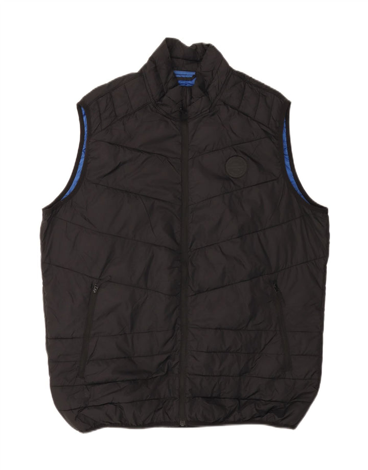 JACK & JONES Herre Polstret Gilet UK 42 XL Sort