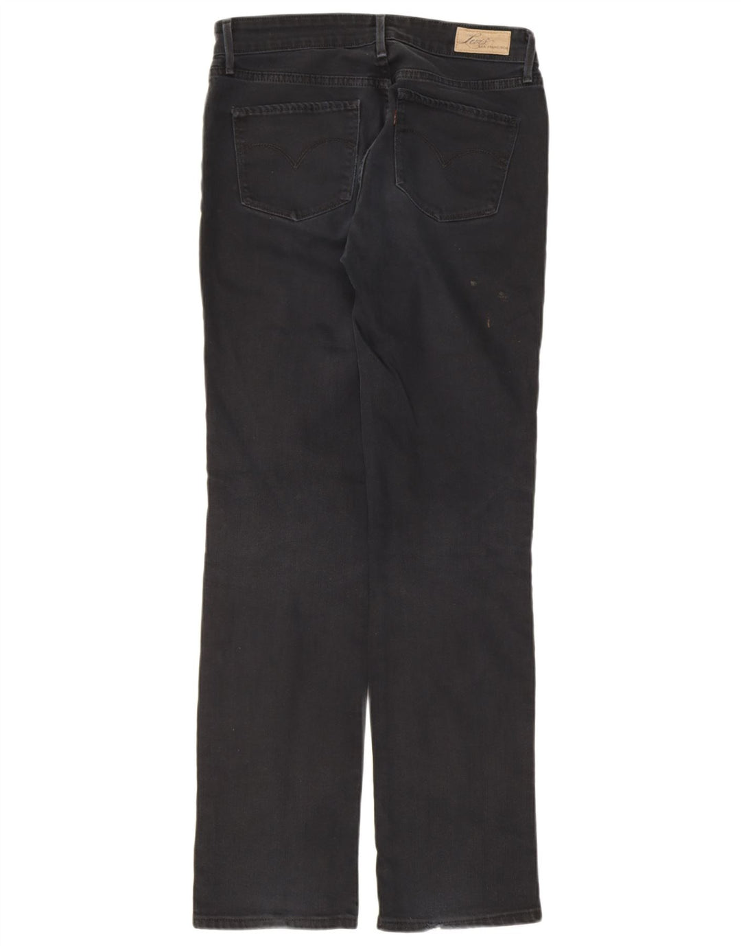 Levi's lige jeans til kvinder W27 L32 sort bomuld