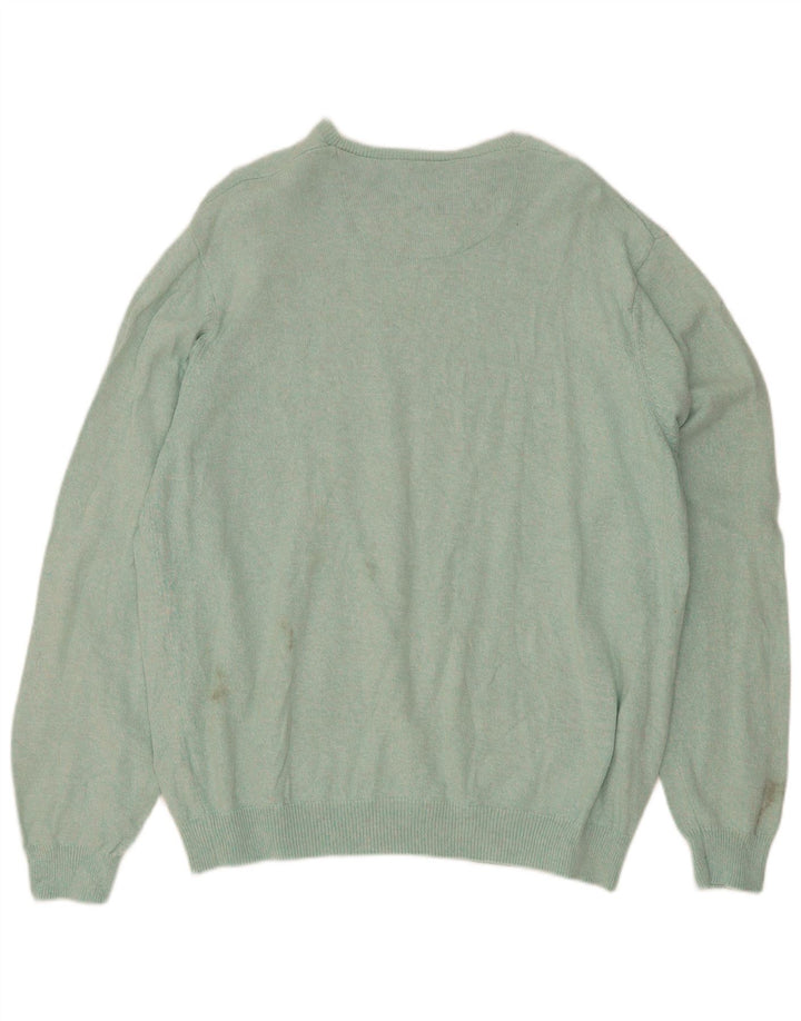 Marks & Spencer Herre Regular Fit Jumper Sweater med rund hals XL Blå