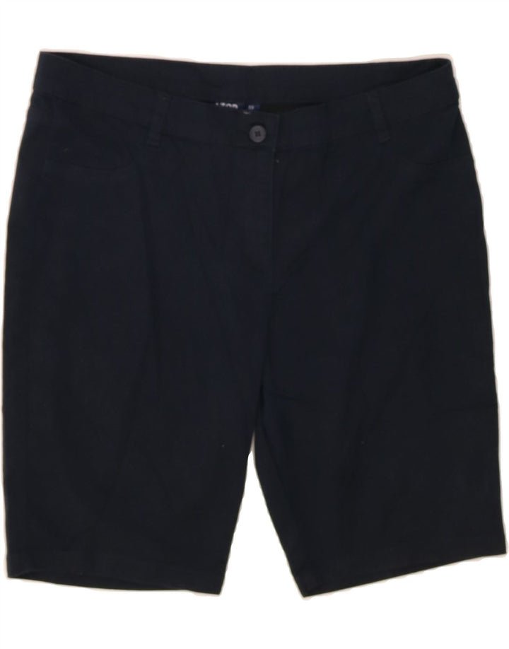 IZOD Womens Casual Shorts US 13 Large W32 Navy Blue Cotton Vintage Izod and Second-Hand Izod from Messina Hembry 