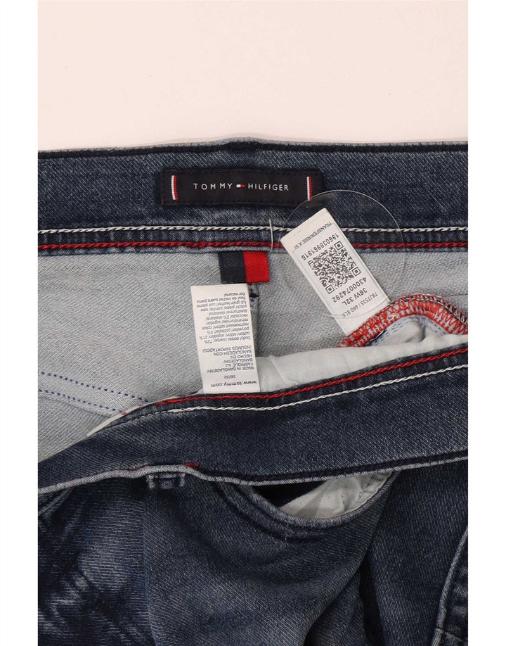 Tommy Hilfiger Herre Slim Jeans W36 L32 Blå Bomuld