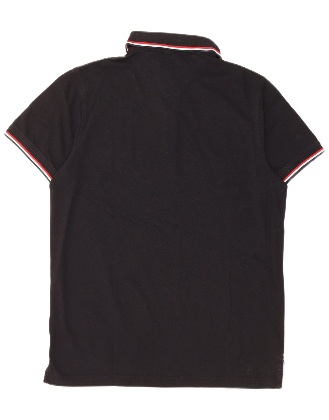 TOMMY HILFIGER Slim Fit poloshirt til mænd Stor sort bomuld