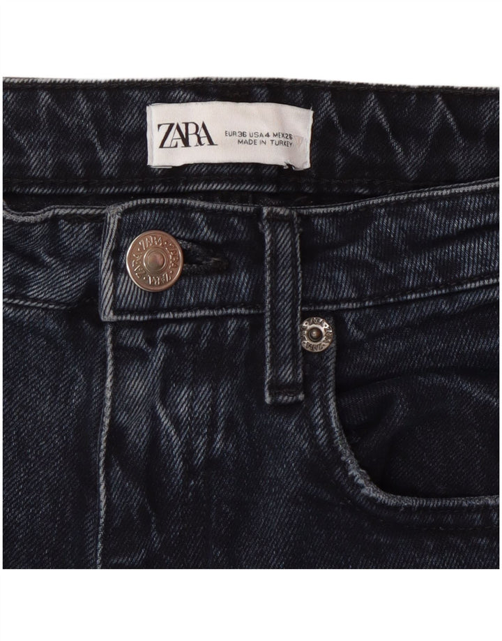 Zara Dame Slim Jeans EU 36 XS W26 L28 Marineblå