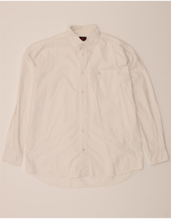 KAPPA Mens Shirt XL White Cotton Vintage Kappa and Second-Hand Kappa from Messina Hembry 