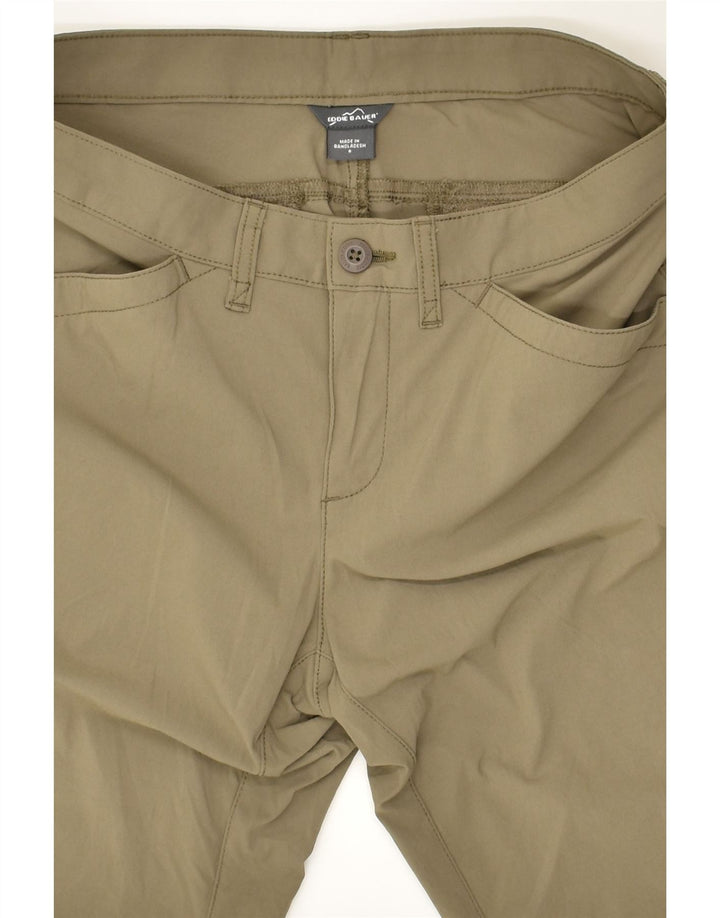 EDDIE BAUER Womens Casual Shorts US 6 Medium W32  Khaki Nylon | Vintage Eddie Bauer | Thrift | Second-Hand Eddie Bauer | Used Clothing | Messina Hembry 