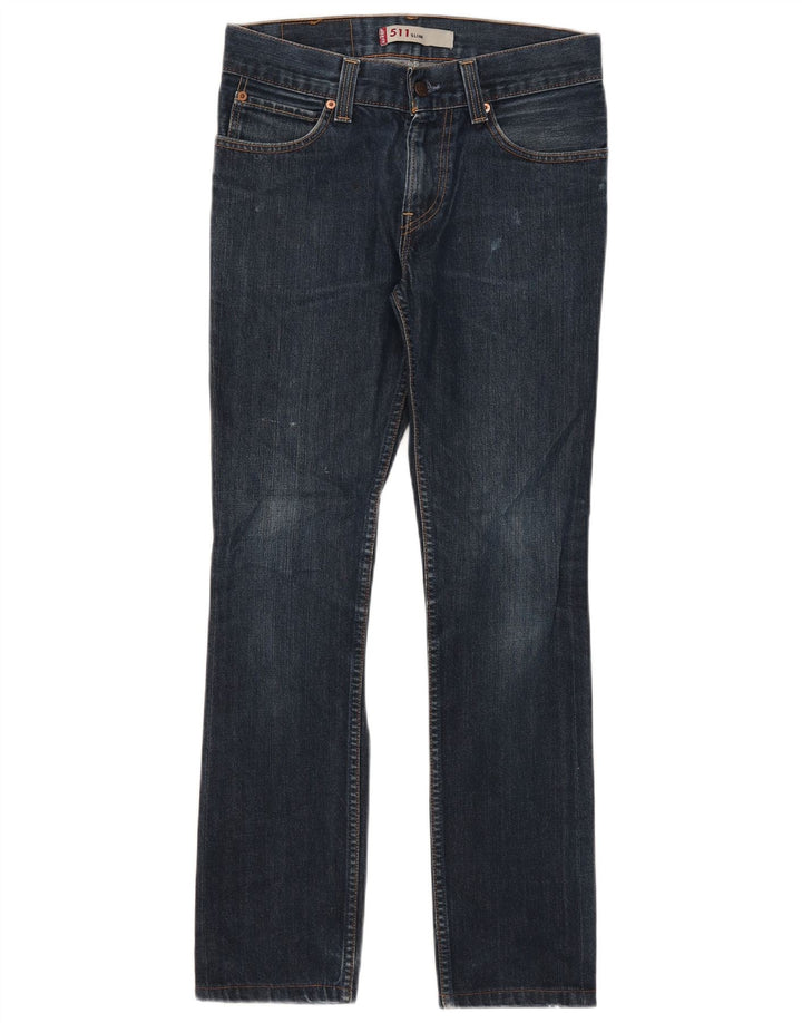 Levi's Dame 511 Slim Jeans W32 L29 Marineblå