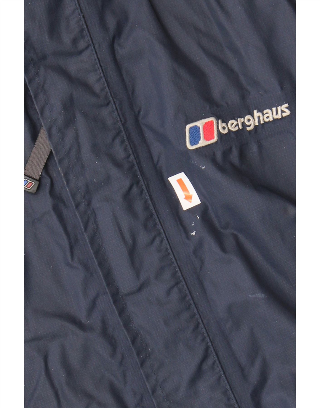 BERGHAUS Womens Hooded Rain Jacket UK 16 Large  Navy Blue Nylon