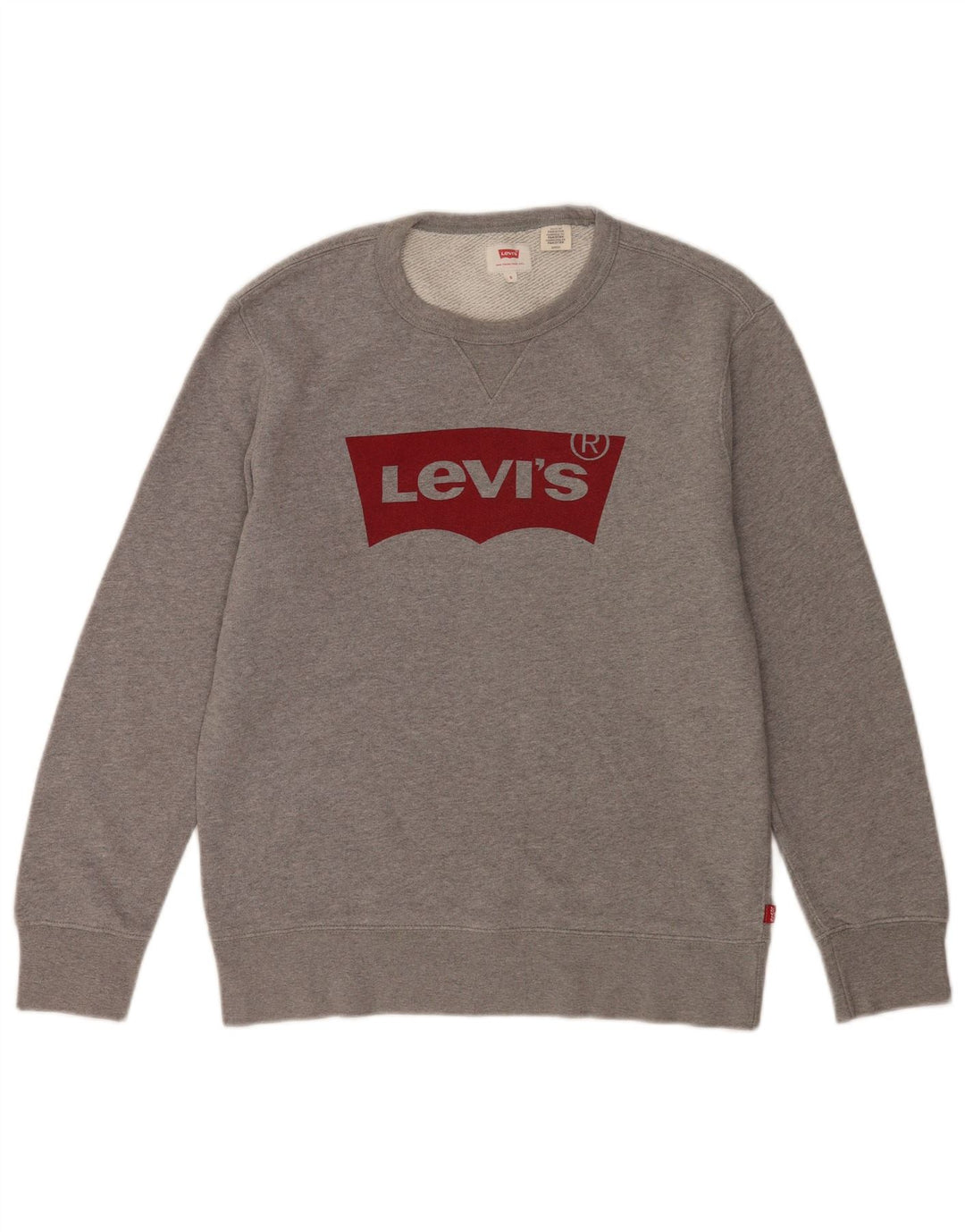 Levi's Grafisk sweatshirt til mænd, lille grå bomuld