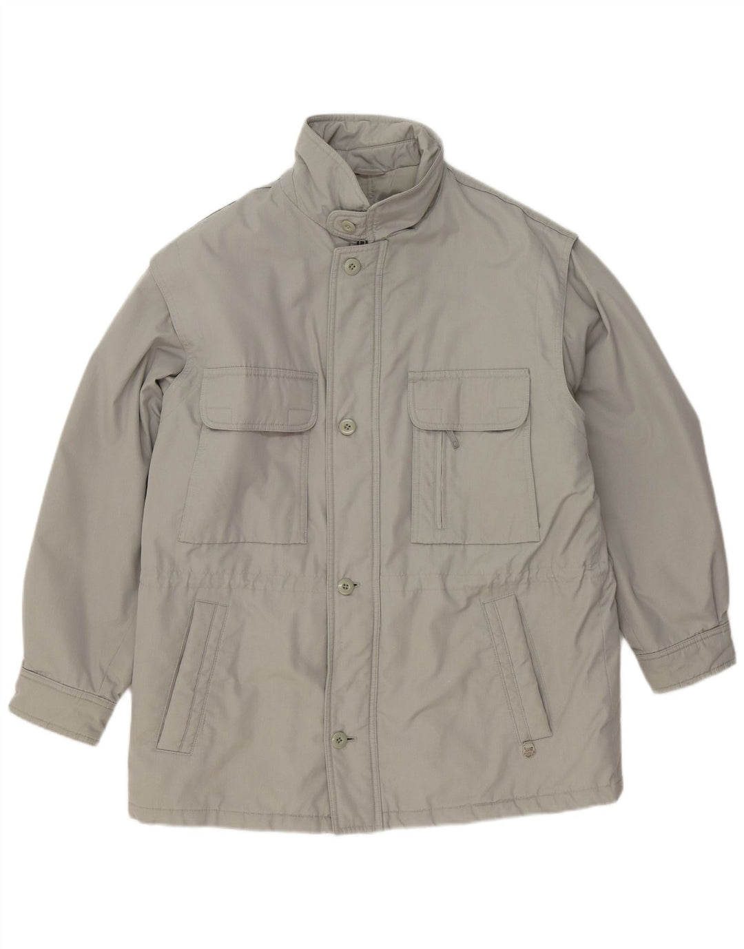 Vintage Herre Hooded Utility Jacket UK 40 Large Grey