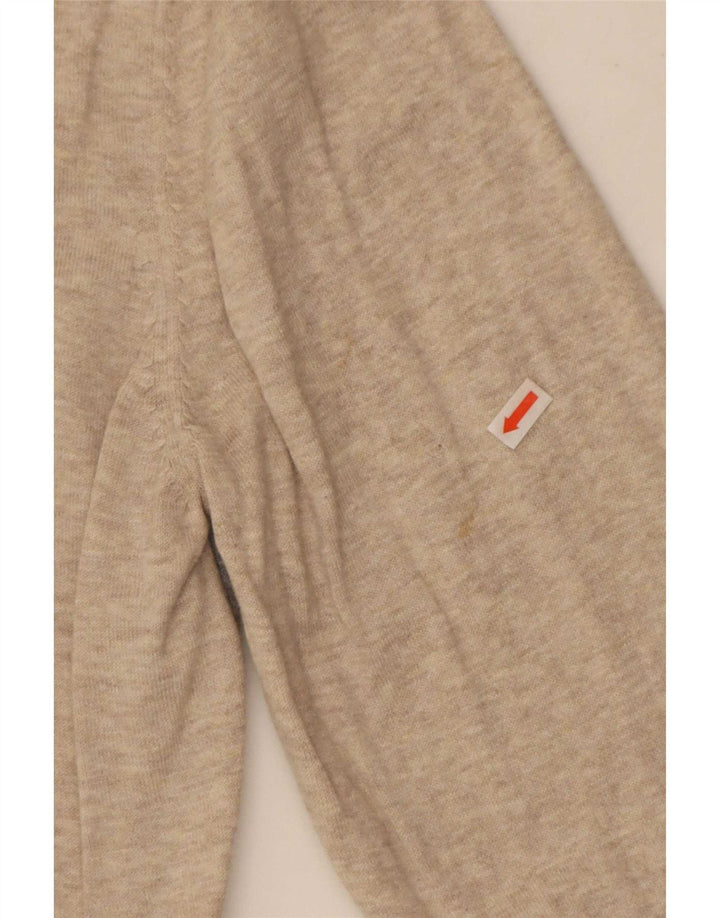 Marks & Spencer Herre Polo Neck Jumper Sweater Medium Beige Colourblock