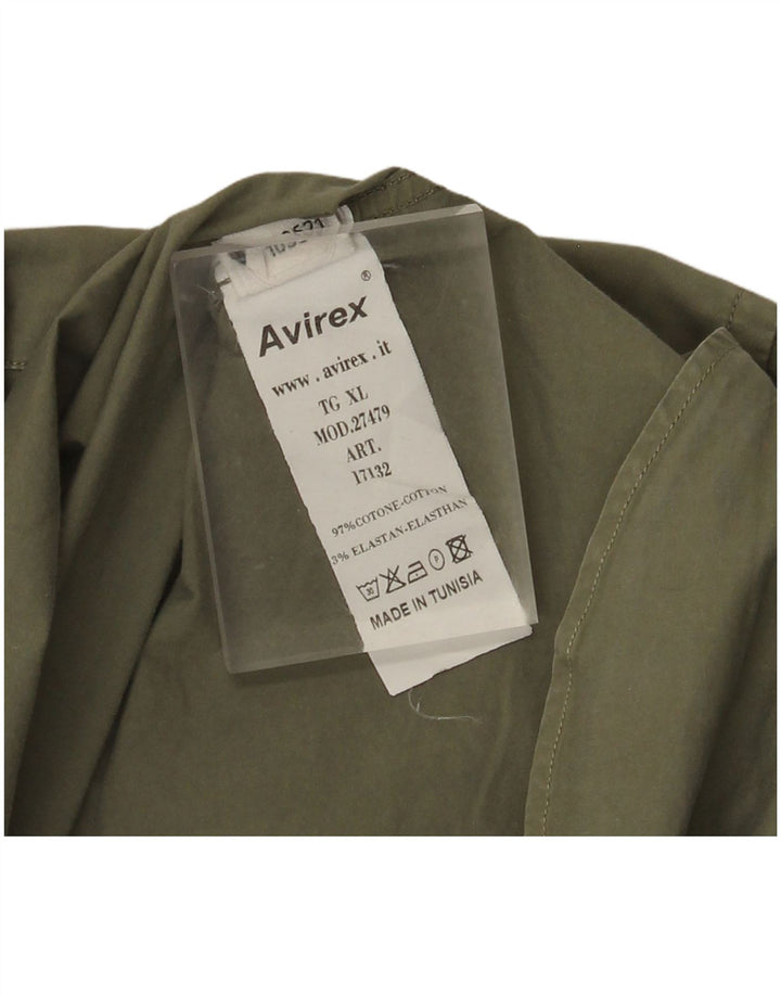 Avirex Herreskjorte XL Khaki Bomuld