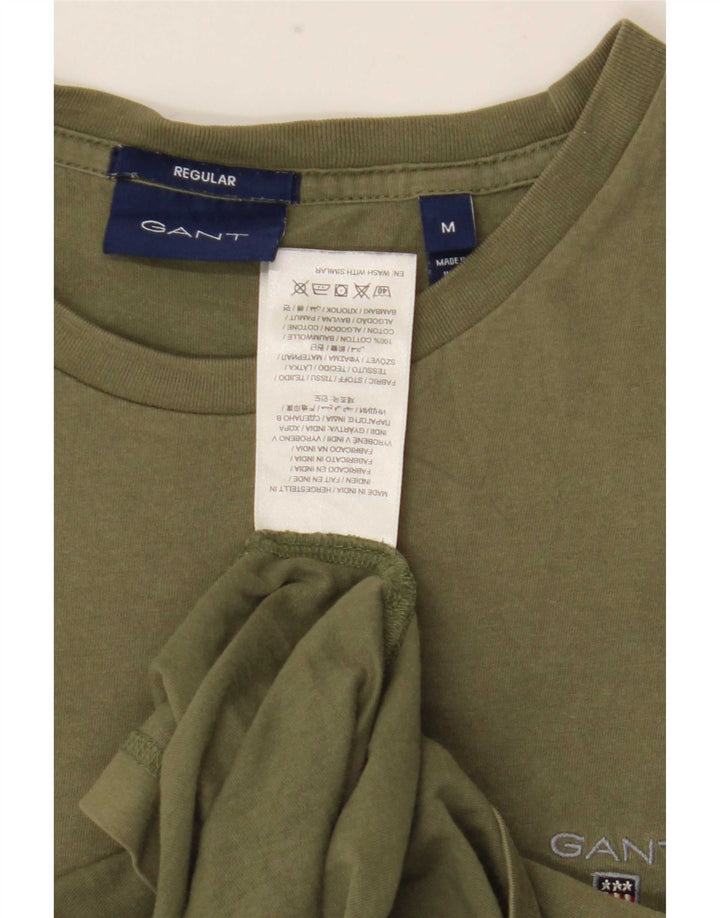 Gant Regular T-Shirt Top Medium Khaki Bomuld