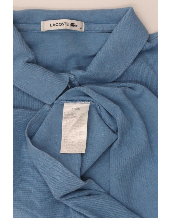 Lacoste kortærmet Regular Fit poloshirt til kvinder, størrelse 40 Medium Blue