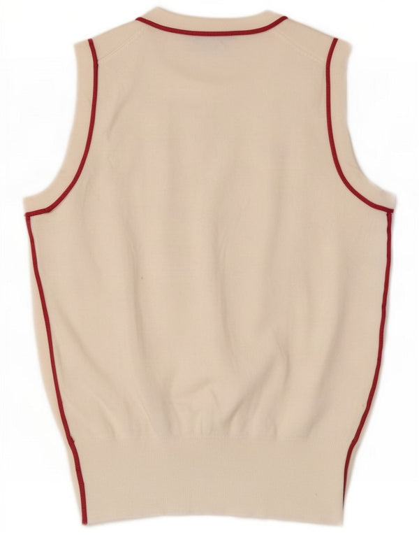 Zara Dame Vest Tank Top UK 8 Small White