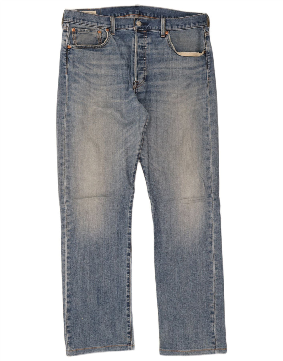Levi's Herre 501 Straight Jeans W34 L34 Blå