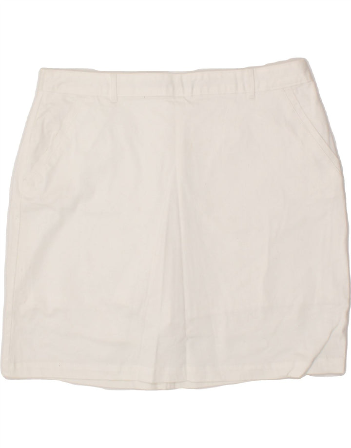 DOCKERS Womens Straight Skirt W34 Large White Vintage Dockers and Second-Hand Dockers from Messina Hembry 