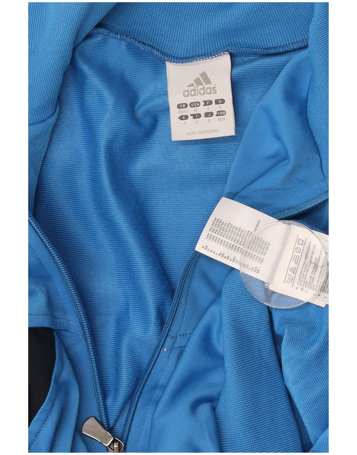Adidas Træningsdragt til mænd Topjakke UK 40/42 Medium Blue Colourblock Polyester