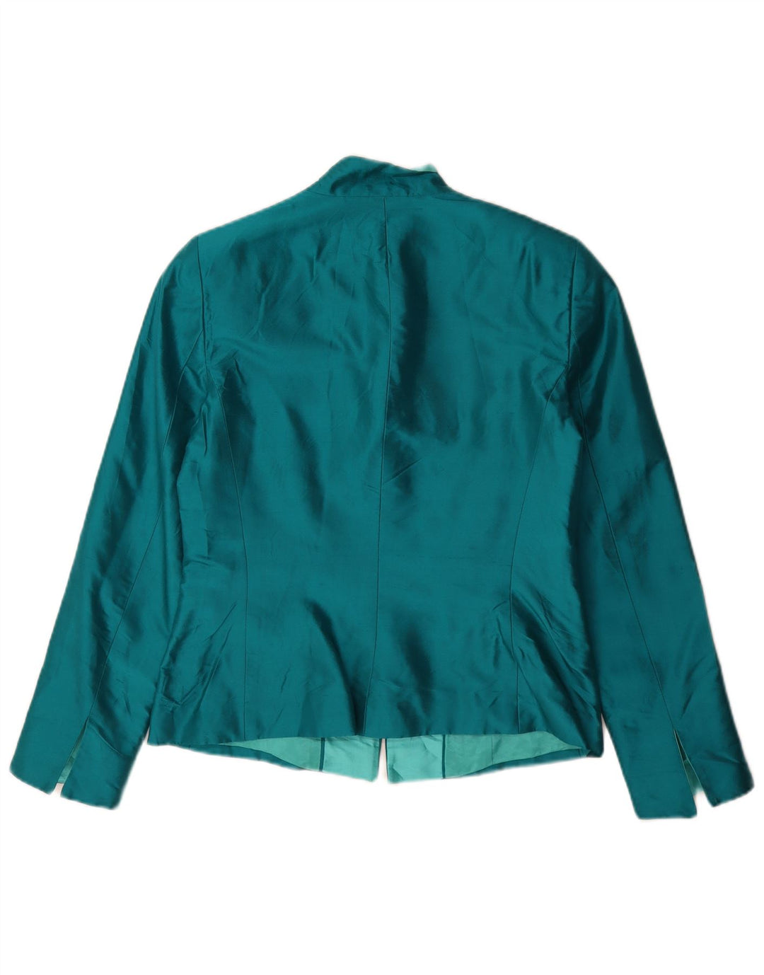 Luisa Spagnoli Dame Blazer Jakke IT 44 Medium Grøn Silke