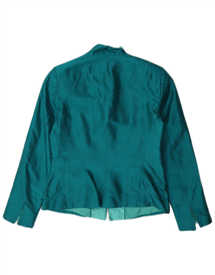 Luisa Spagnoli Dame Blazer Jakke IT 44 Medium Grøn Silke