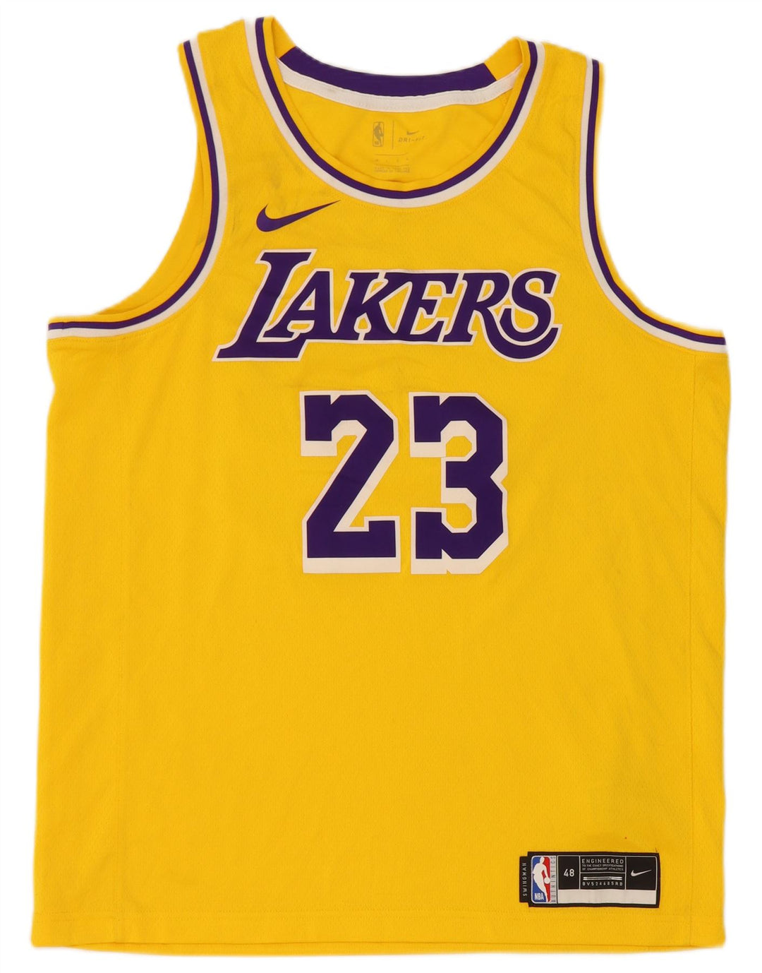 Nike Herre Lakers Grafisk Vest Top Stor Gul Polyester