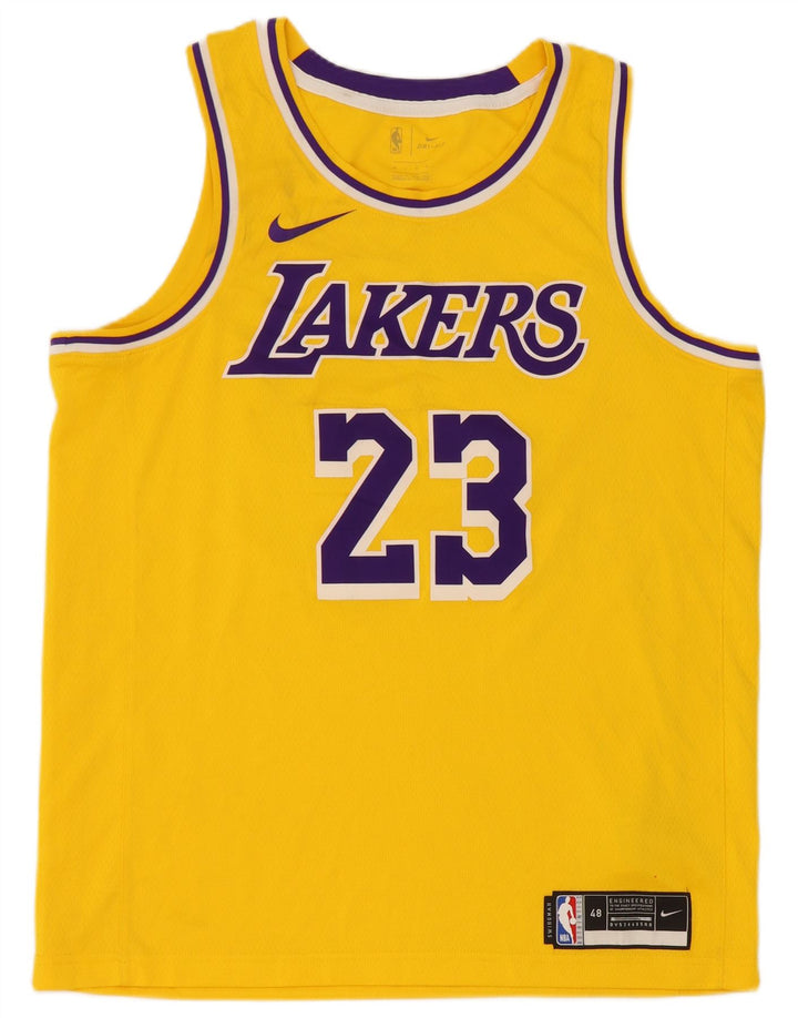 Nike Herre Lakers Grafisk Vest Top Stor Gul Polyester