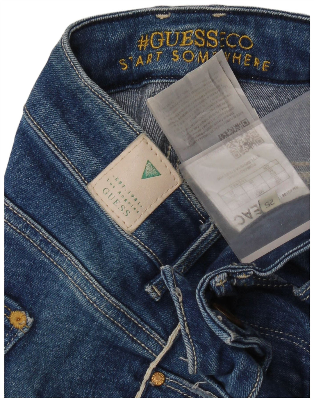 Guess Dame Jegging Skinny Jeans W25 L29 Blå Bomuld