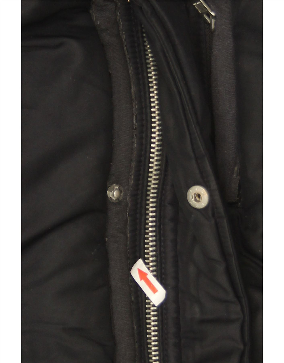 Zara Herre Hooded Bomber Jacket UK 40 Large Navy Blue Polyester