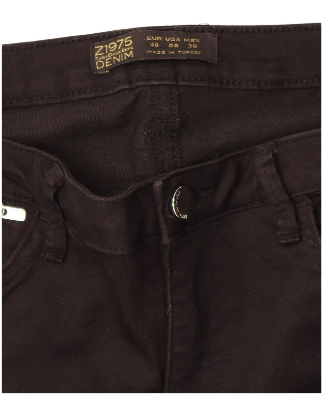 Zara Dame Skinny Jeans EU 40 Medium W30 L28 Sort