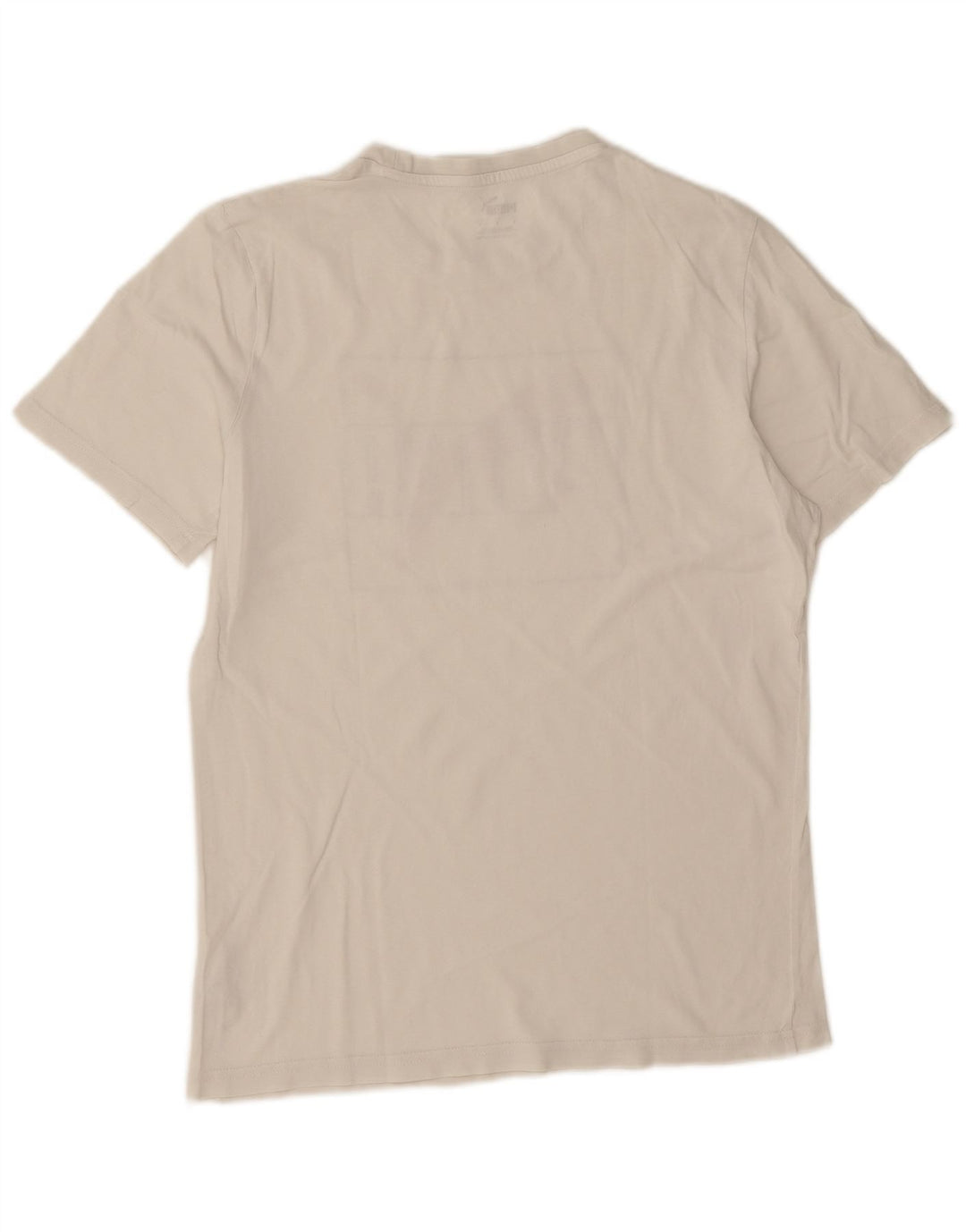 Puma Herre Grafisk T-Shirt Top Lille Hvid Bomuld