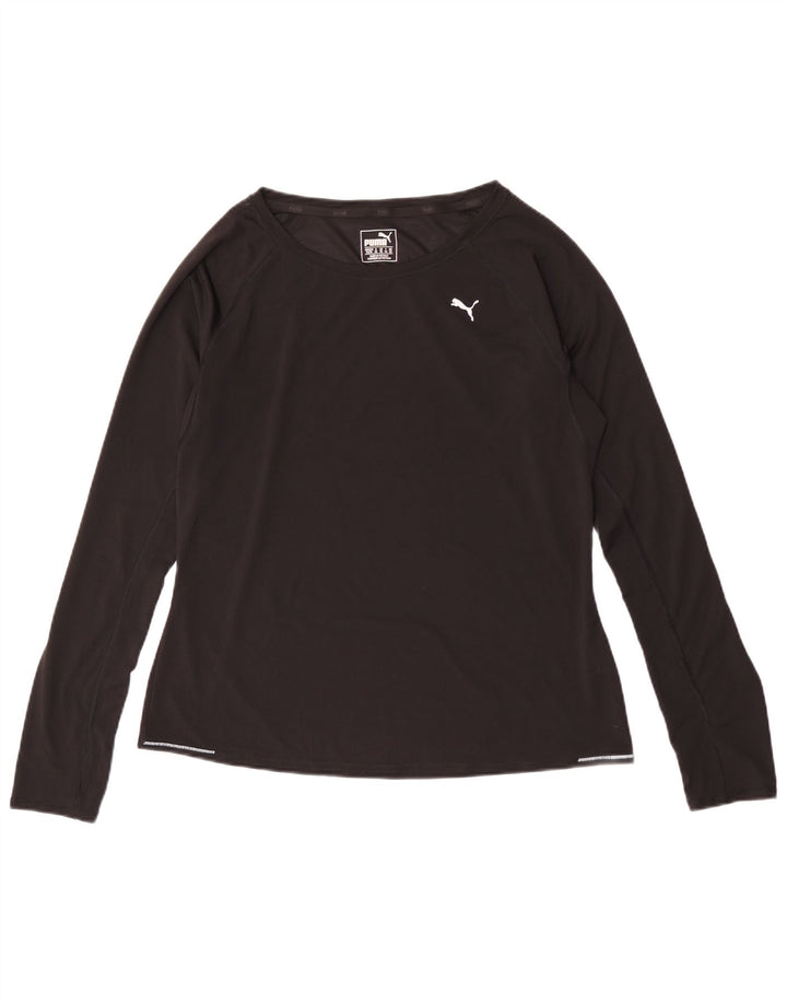 Puma Dame Top Langærmet UK 16 Stor Sort Polyester