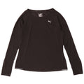Puma Dame Top Langærmet UK 16 Stor Sort Polyester