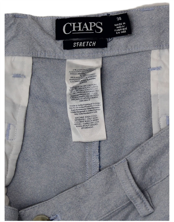 Chaps Herre Chino Shorts W38 XL Blå Bomuld