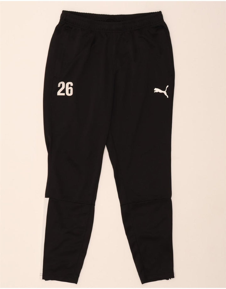 PUMA Mens Tracksuit Trousers Large  Black Colourblock Polyester Vintage Puma and Second-Hand Puma from Messina Hembry 