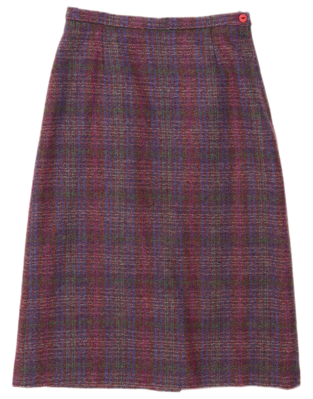 Pitlochry Midi-nederdel til kvinder UK 14 Medium W30 Flerfarvet ternet uld