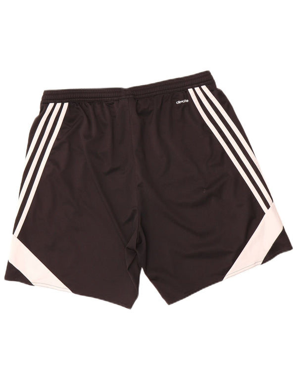 Adidas Womens Climalite Sportshorts UK 16 Large Black Colourblock
