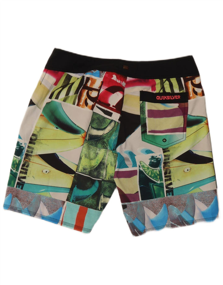 Quiksilver Badeshorts med abstrakt mønster til mænd Medium flerfarvet