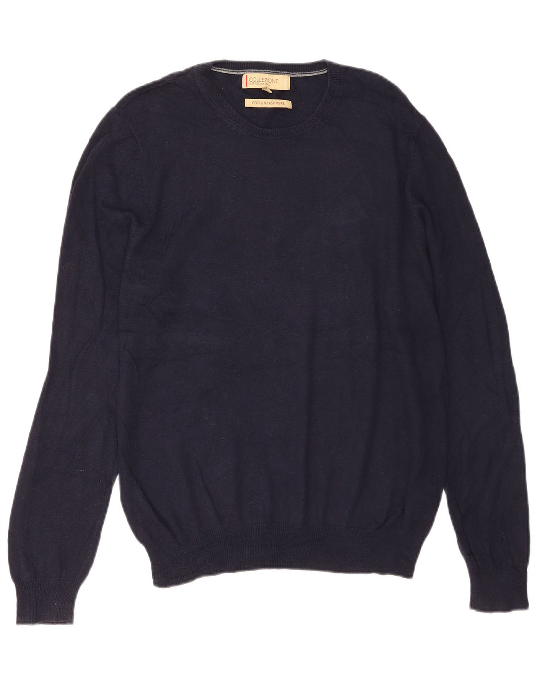Marks & Spencer Herre sweater med rund hals, medium marineblå bomuld