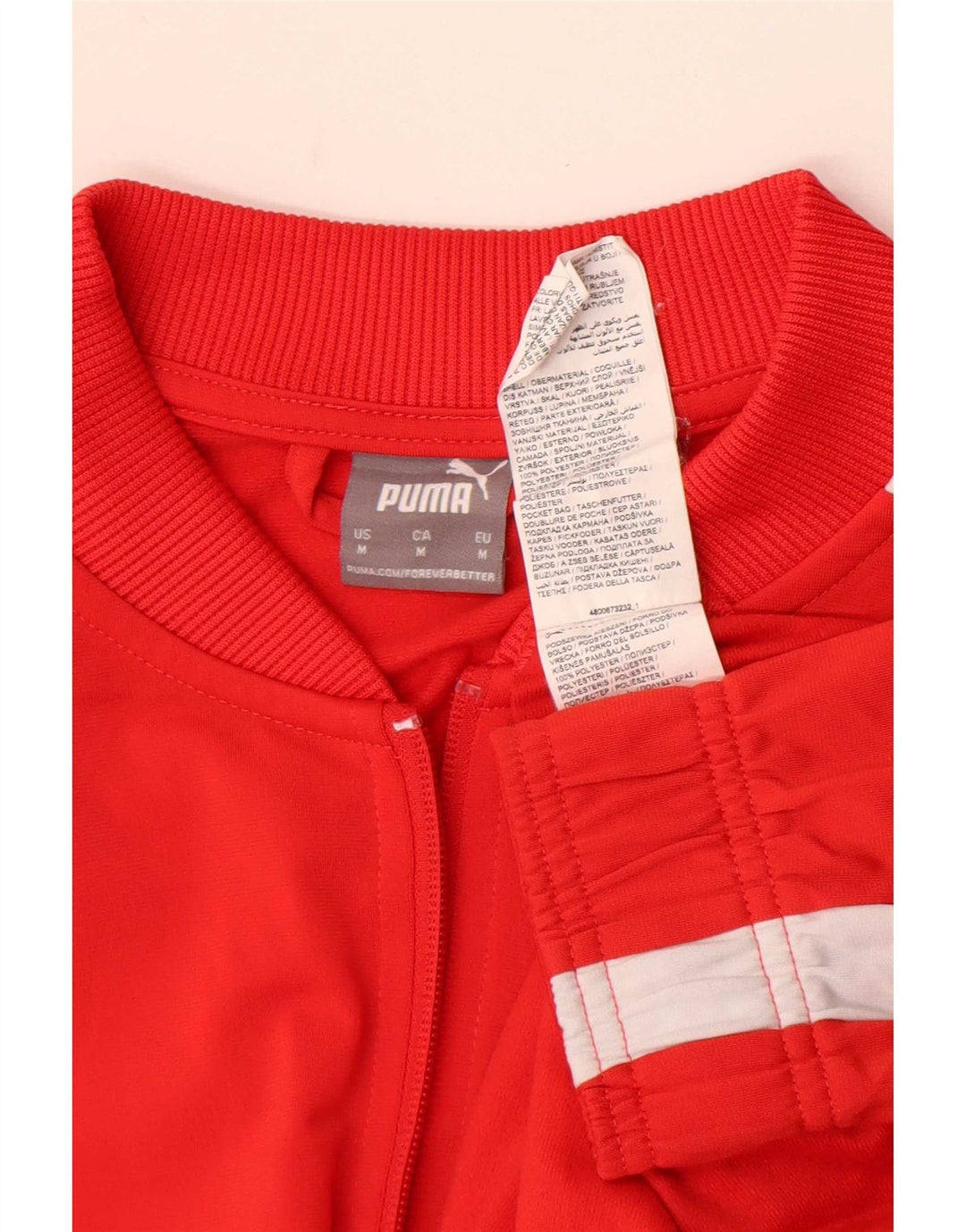 Puma Træningsdragt til mænd Topjakke Medium Rød Colourblock Polyester
