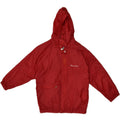 CHAMPION Boys Hooded Rain Jacket 5-6 Years XS Red Polyester | Vintage Champion | Thrift | Second-Hand Champion | Used Clothing | Messina Hembry 