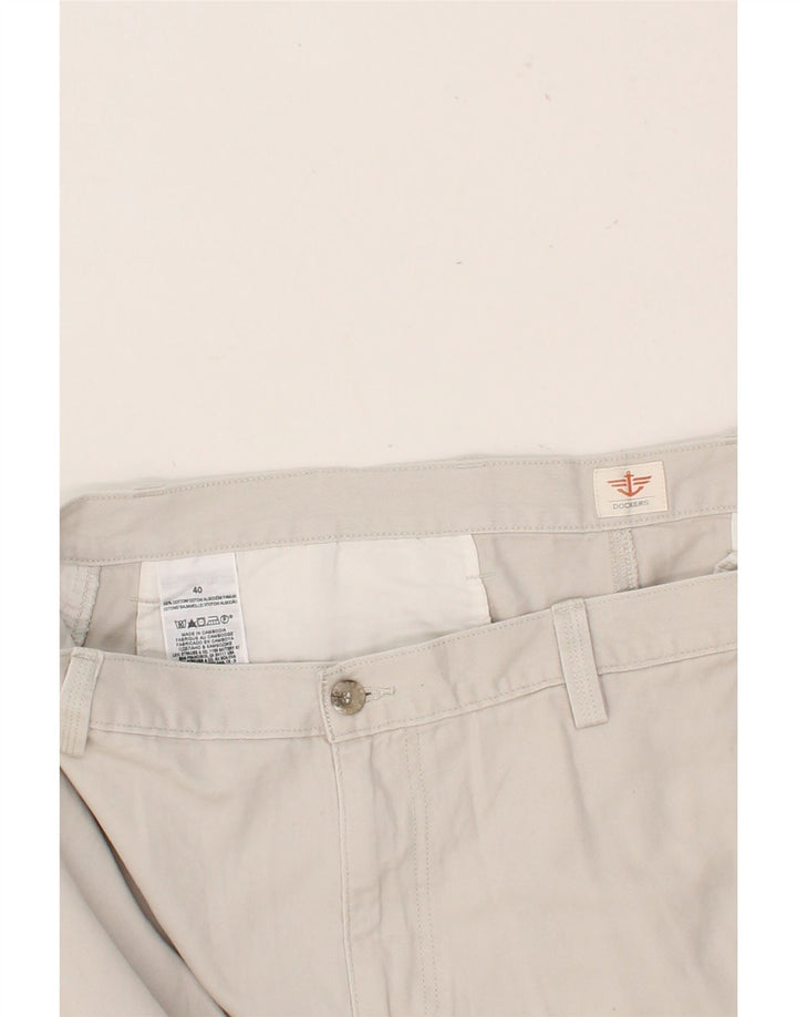DOCKERS Mens Cargo Shorts W40 XL Grey Cotton Vintage Dockers and Second-Hand Dockers from Messina Hembry 